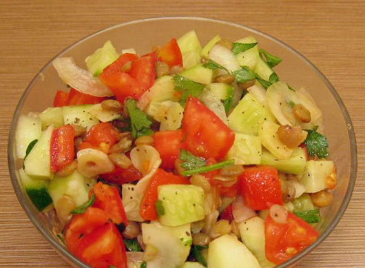 Овочевий салат до шашлику