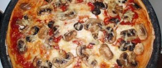 Піца з грибами і помідорами