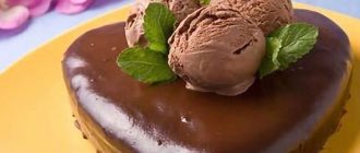 Шоколадний торт з морозивом
